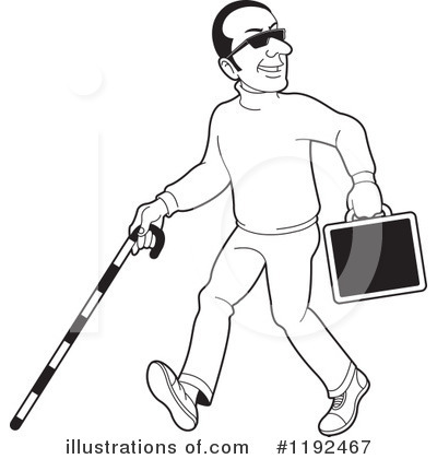 Royalty-Free (RF) Blind Clipart Illustration by Lal Perera - Stock Sample #1192467