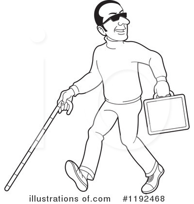 Royalty-Free (RF) Blind Clipart Illustration by Lal Perera - Stock Sample #1192468