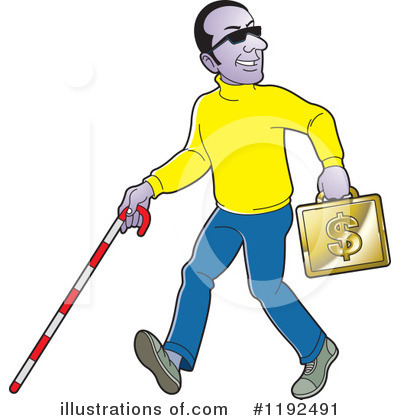 Royalty-Free (RF) Blind Clipart Illustration by Lal Perera - Stock Sample #1192491