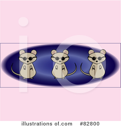 Royalty-Free (RF) Blind Mice Clipart Illustration by Pams Clipart - Stock Sample #82800