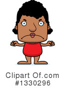 Block Headed Black Woman Clipart #1330296 by Cory Thoman