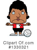 Block Headed Black Woman Clipart #1330321 by Cory Thoman