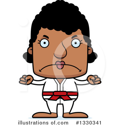 Royalty-Free (RF) Block Headed Black Woman Clipart Illustration by Cory Thoman - Stock Sample #1330341