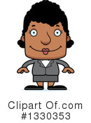 Block Headed Black Woman Clipart #1330353 by Cory Thoman