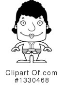 Block Headed Black Woman Clipart #1330468 by Cory Thoman