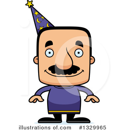 Block Headed Hispanic Man Clipart #1329965 by Cory Thoman