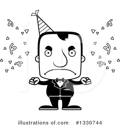 Royalty-Free (RF) Block Headed Man Clipart Illustration by Cory Thoman - Stock Sample #1330744