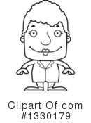 Block Headed Senior Woman Clipart #1330179 by Cory Thoman