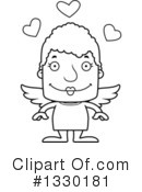 Block Headed Senior Woman Clipart #1330181 by Cory Thoman