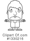 Block Headed Senior Woman Clipart #1330216 by Cory Thoman