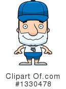 Block Headed White Senior Man Clipart #1330478 by Cory Thoman