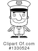 Block Headed White Senior Man Clipart #1330524 by Cory Thoman