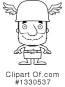 Block Headed White Senior Man Clipart #1330537 by Cory Thoman