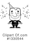 Block Headed White Senior Man Clipart #1330544 by Cory Thoman