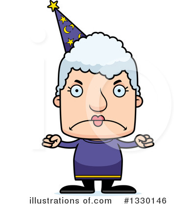 Block Headed White Senior Woman Clipart #1330146 by Cory Thoman