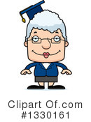 Block Headed White Senior Woman Clipart #1330161 by Cory Thoman