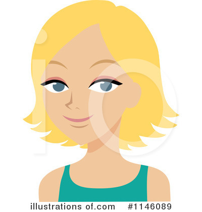 Royalty-Free (RF) Blond Woman Clipart Illustration by Rosie Piter - Stock Sample #1146089