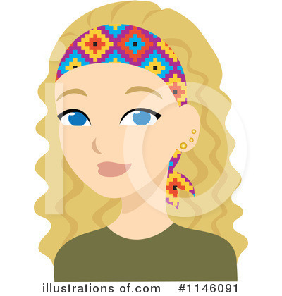 Royalty-Free (RF) Blond Woman Clipart Illustration by Rosie Piter - Stock Sample #1146091