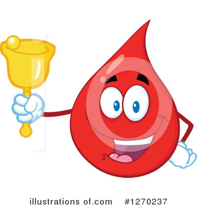 Blood Drop Character Clipart #1270237 by Hit Toon