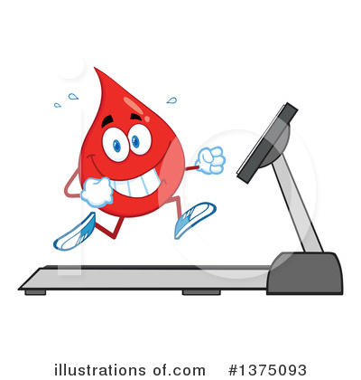 Blood Drop Character Clipart #1375093 by Hit Toon