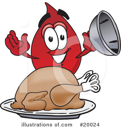 Royalty-Free (RF) Blood Drop Character Clipart Illustration by Mascot Junction - Stock Sample #20024