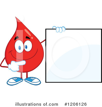 Royalty-Free (RF) Blood Drop Clipart Illustration by Hit Toon - Stock Sample #1206126