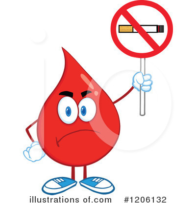 Royalty-Free (RF) Blood Drop Clipart Illustration by Hit Toon - Stock Sample #1206132