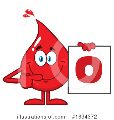Royalty-Free (RF) Blood Drop Clipart Illustration by Hit Toon - Stock Sample #1634372