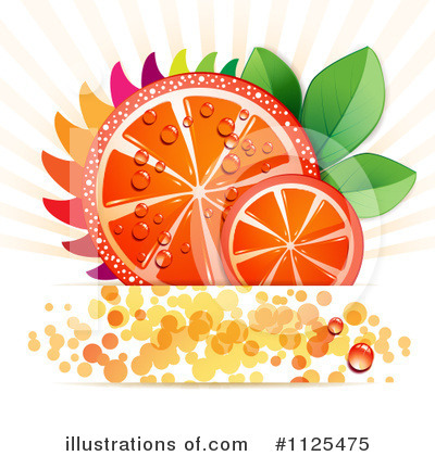 Orange Slices Clipart #1125475 by merlinul