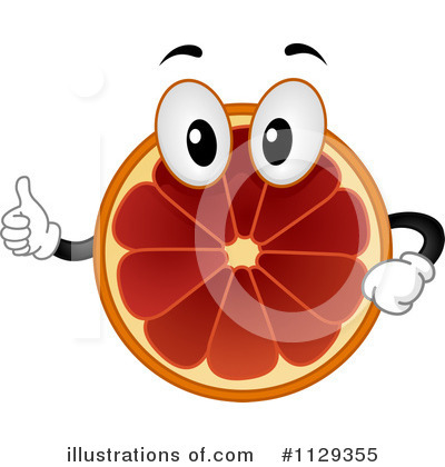 Royalty-Free (RF) Blood Orange Clipart Illustration by BNP Design Studio - Stock Sample #1129355