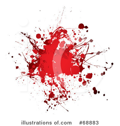 Royalty-Free (RF) Blood Splatter Clipart Illustration by michaeltravers - Stock Sample #68883