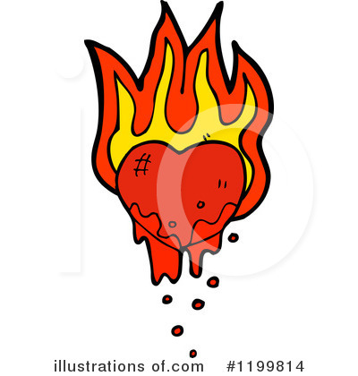 Royalty-Free (RF) Bloody Heart Clipart Illustration by lineartestpilot - Stock Sample #1199814