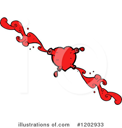 Royalty-Free (RF) Bloody Heart Clipart Illustration by lineartestpilot - Stock Sample #1202933