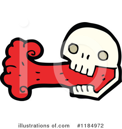 Royalty-Free (RF) Bloody Skull Clipart Illustration by lineartestpilot - Stock Sample #1184972