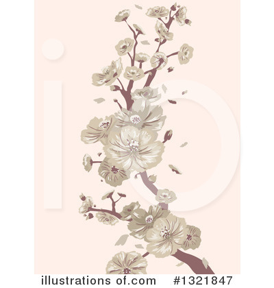 Cherry Blossoms Clipart #1321847 by BNP Design Studio