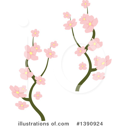 Royalty-Free (RF) Blossoms Clipart Illustration by Vector Tradition SM - Stock Sample #1390924