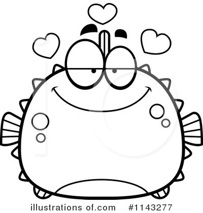 Royalty-Free (RF) Blowfish Clipart Illustration by Cory Thoman - Stock Sample #1143277