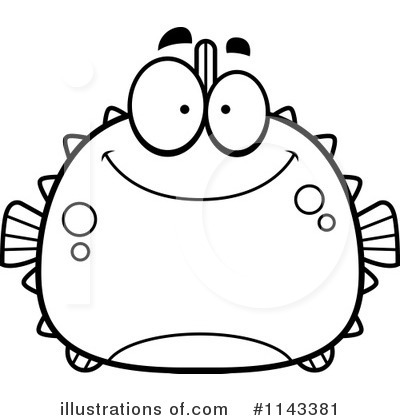 Royalty-Free (RF) Blowfish Clipart Illustration by Cory Thoman - Stock Sample #1143381