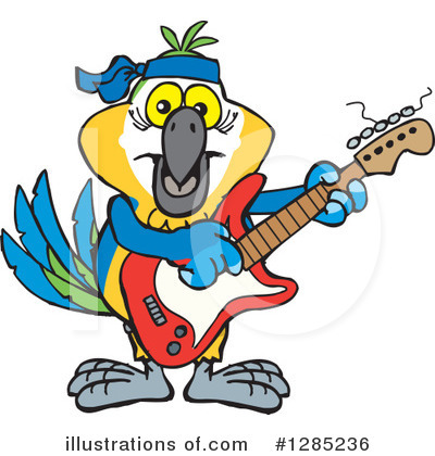 Parrot Clipart #1285236 by Dennis Holmes Designs