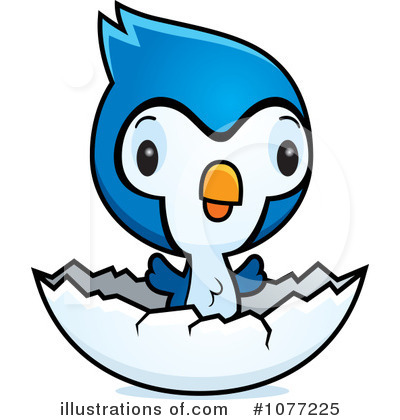 Royalty-Free (RF) Blue Bird Clipart Illustration by Cory Thoman - Stock Sample #1077225