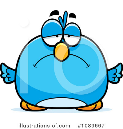 Royalty-Free (RF) Blue Bird Clipart Illustration by Cory Thoman - Stock Sample #1089667