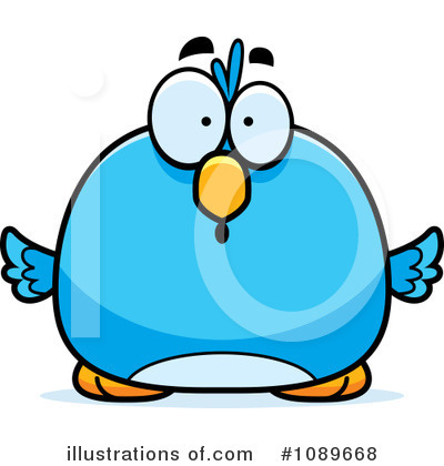 Royalty-Free (RF) Blue Bird Clipart Illustration by Cory Thoman - Stock Sample #1089668