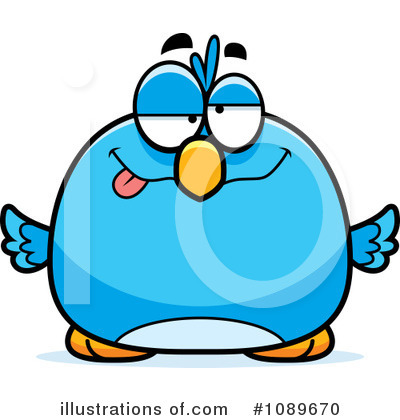 Royalty-Free (RF) Blue Bird Clipart Illustration by Cory Thoman - Stock Sample #1089670