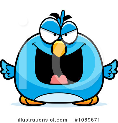 Royalty-Free (RF) Blue Bird Clipart Illustration by Cory Thoman - Stock Sample #1089671