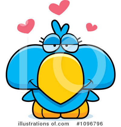 Royalty-Free (RF) Blue Bird Clipart Illustration by Cory Thoman - Stock Sample #1096796
