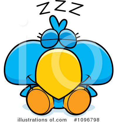 Royalty-Free (RF) Blue Bird Clipart Illustration by Cory Thoman - Stock Sample #1096798
