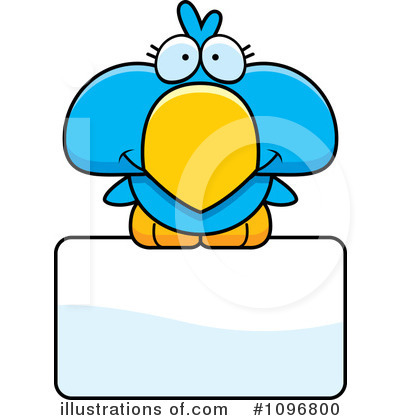 Royalty-Free (RF) Blue Bird Clipart Illustration by Cory Thoman - Stock Sample #1096800