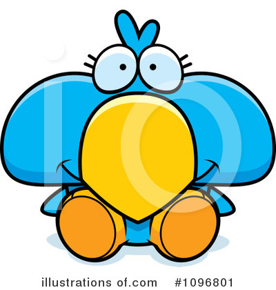 Royalty-Free (RF) Blue Bird Clipart Illustration by Cory Thoman - Stock Sample #1096801