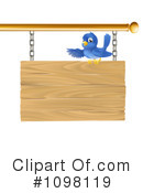 Blue Bird Clipart #1098119 by AtStockIllustration