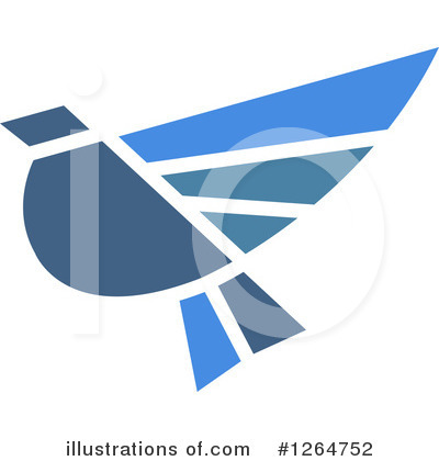 Royalty-Free (RF) Blue Bird Clipart Illustration by Vector Tradition SM - Stock Sample #1264752